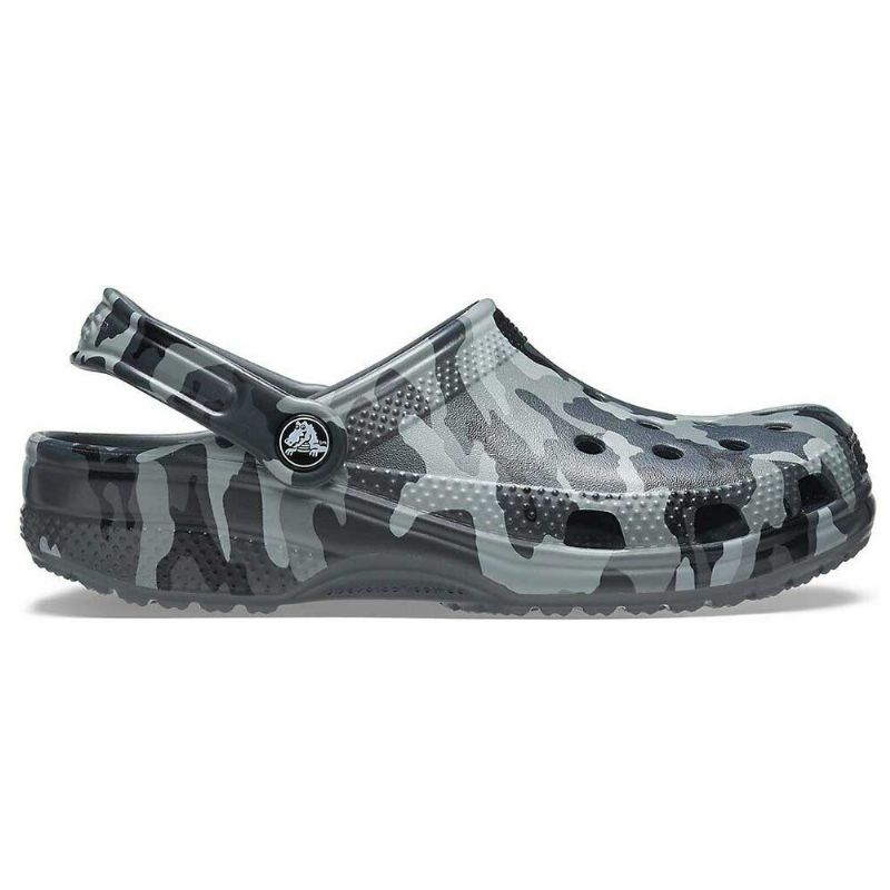 Crocs Classic Printed Camo Clog Slate Grey/Multi UK 3-4 EUR 36-37 US M4/W6 (206454-0IE)